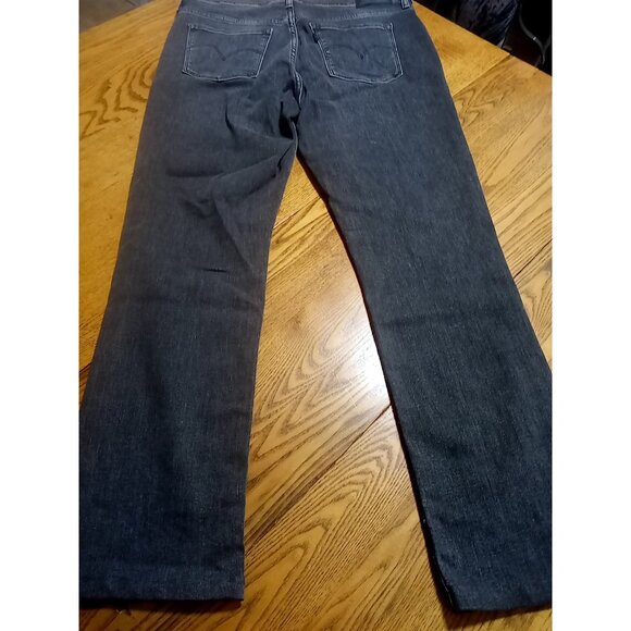 LEVI STRAUSS Jeans Womens 31 BLACK Faded SHAPING STRAIGHT Preowned Denim Work - Picture 10 of 10